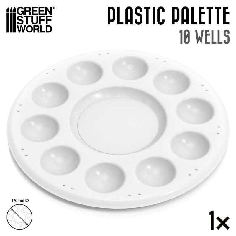 GREEN STUFF WORLD Plastic Round Mixing Palette