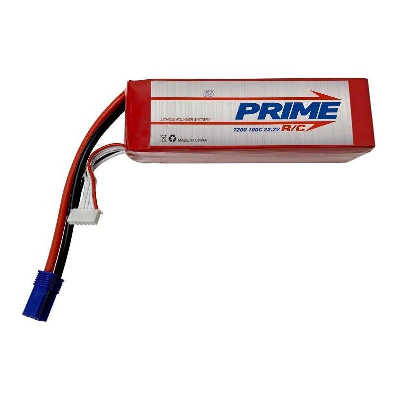 Prime RC 7200mAh 6S 22.2v 100C LiPo Battery with EC5 Connector