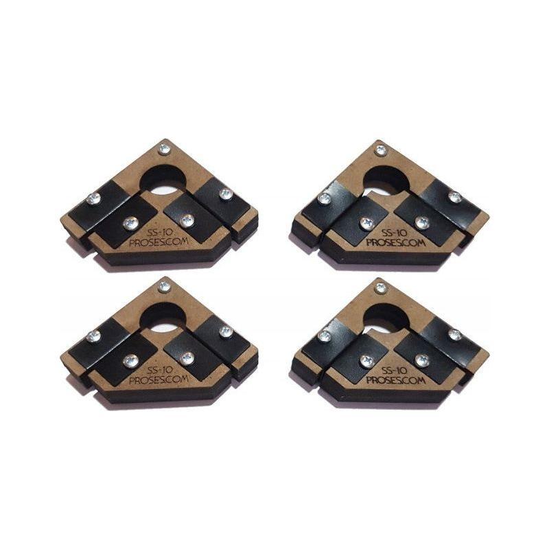 PROSES 90 Degree "Snap & Glue" Large Scale Magnetic Set Squares (4 pcs)