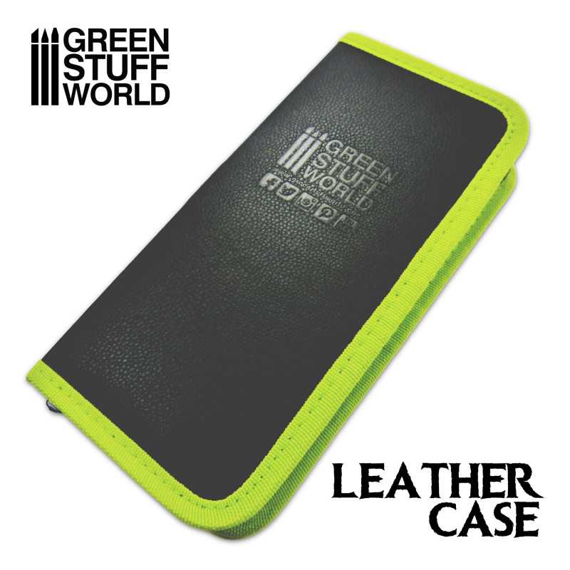 GREEN STUFF WORLD Premium Leather Case for Tools and Brushes