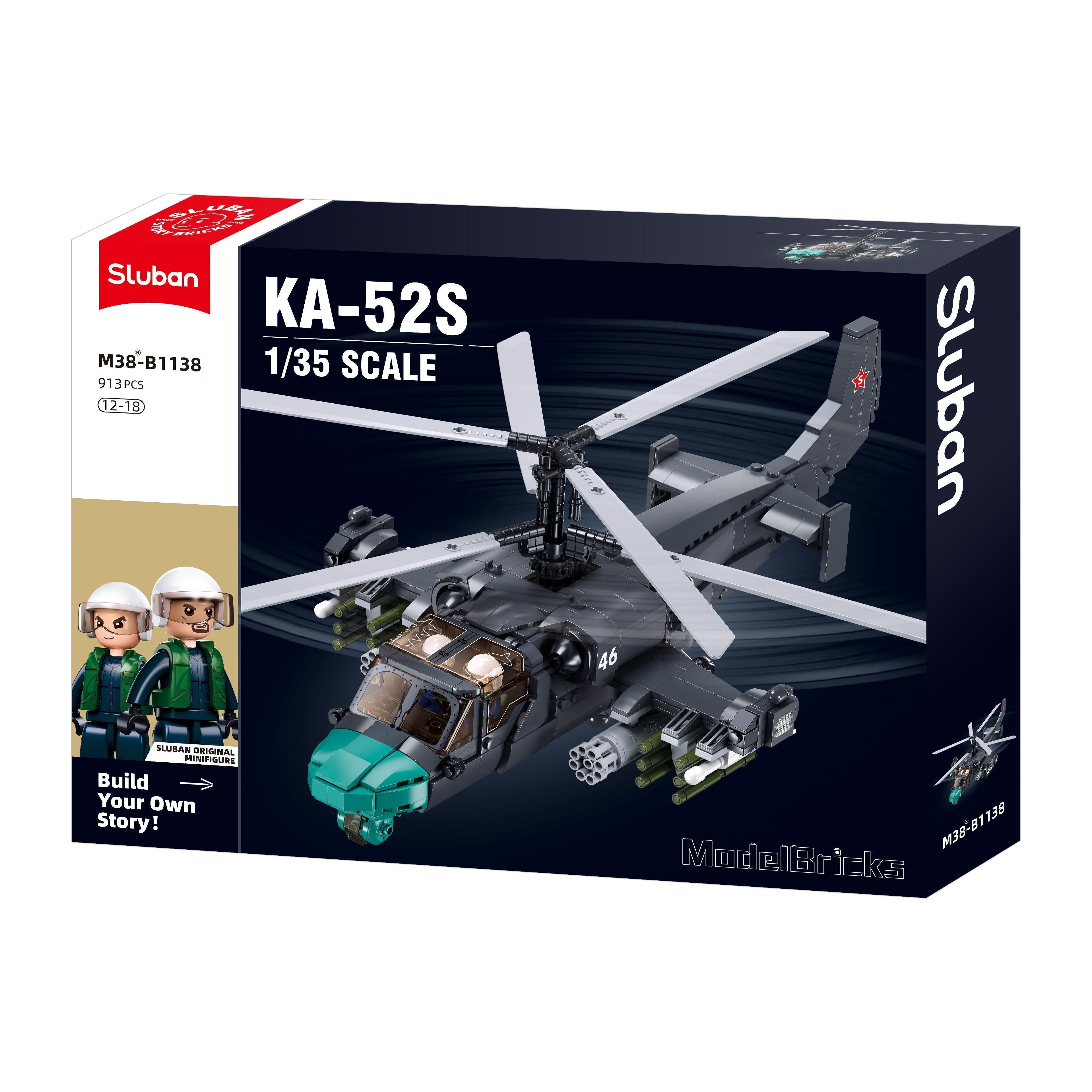 SLUBAN MB KA-52S Helicopter Gunship Scale 1/35 913pcs