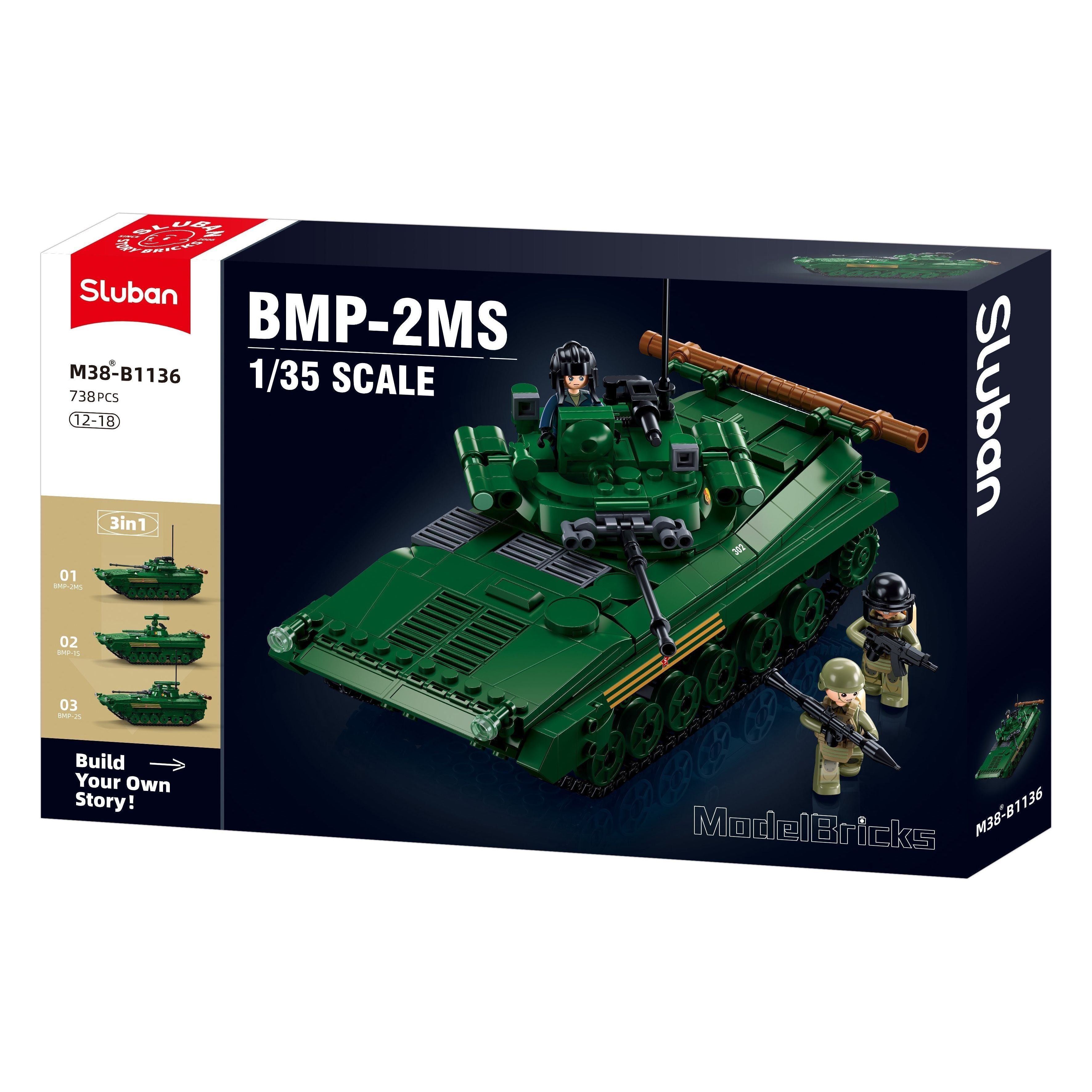 SLUBAN MB BMP Infantry Fighting Tank (IFV) 3 in 1 1/35 738pcs