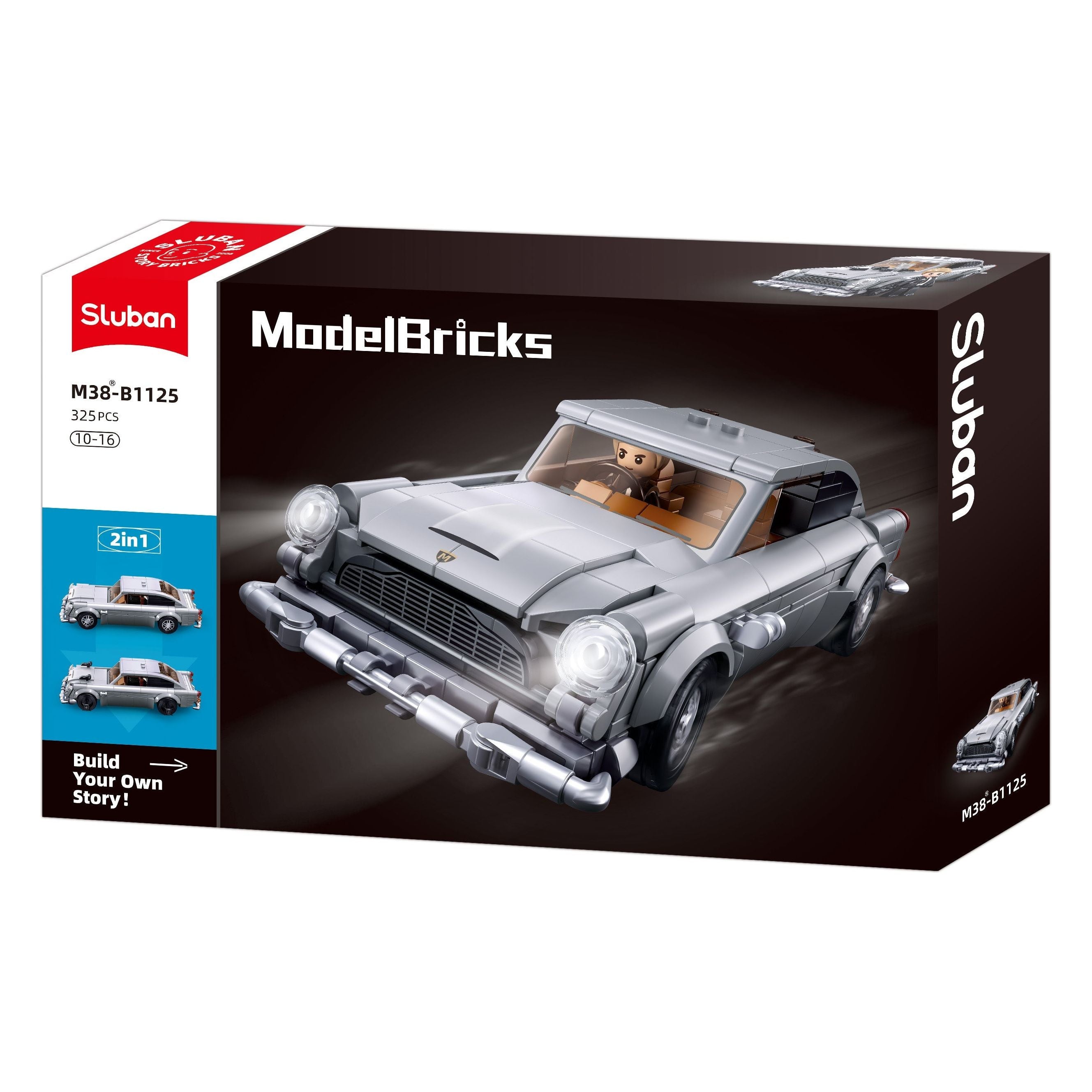 SLUBAN MB Sports Car Aston Scale 1/32 325pcs