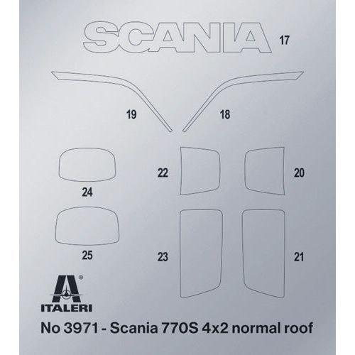 ITALERI Scania S770 4x2 Normal Roof "Grey Cab" (New Decal Sheet)
