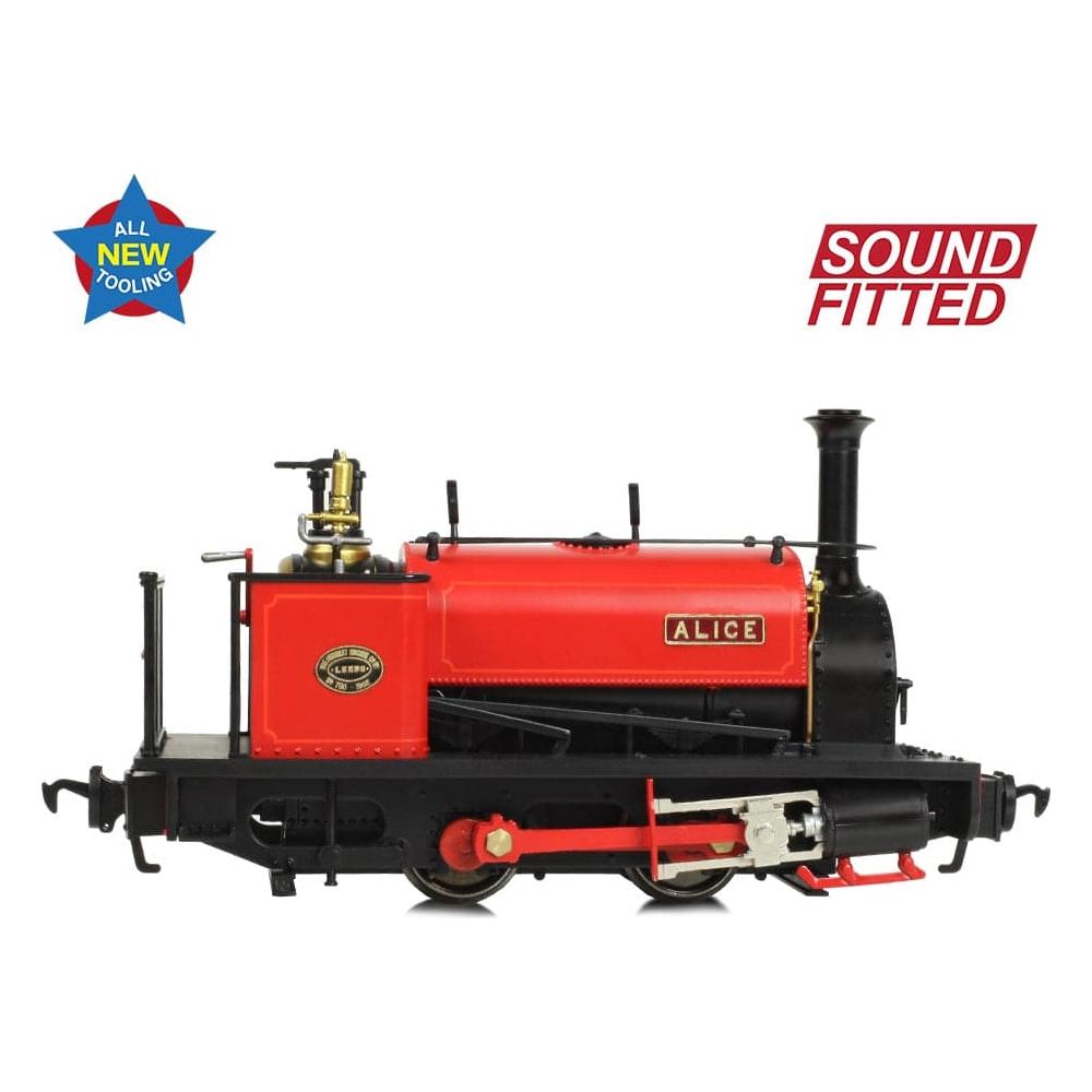 BACHMANN NARROW GAUGE NG7 Quarry Hunslet 0-4-0ST 'Alice' Dinorwic Quarry Red
