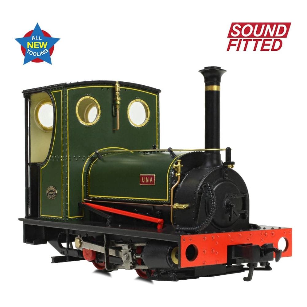 BACHMANN NARROW GAUGE NG7 Quarry Hunslet 0-4-0ST 'Una' Lined Green