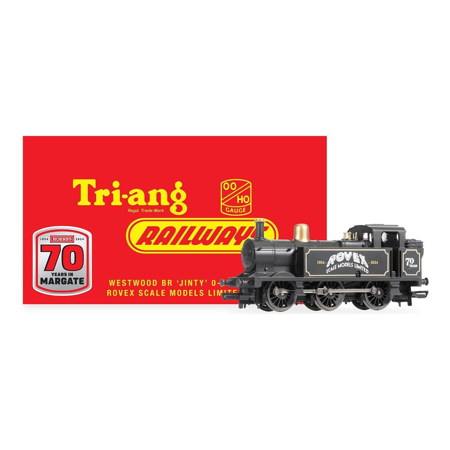 HORNBY OO 70TH: WESTWOOD, BR JINTY ROVEX SCALE MODELS LIMITED 1954 - 2024 - LIMITED EDITION