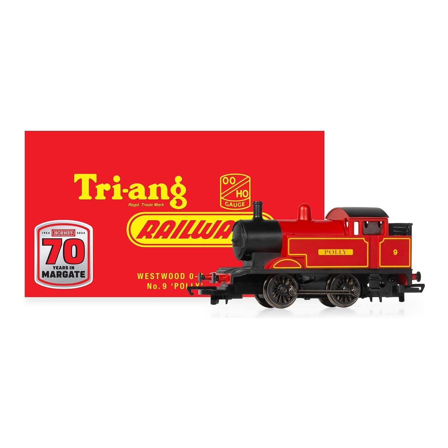 HORNBY OO 70TH: WESTWOOD, 0-4-0, NO. 9 'POLLY' (RED) - LIMITED EDITION