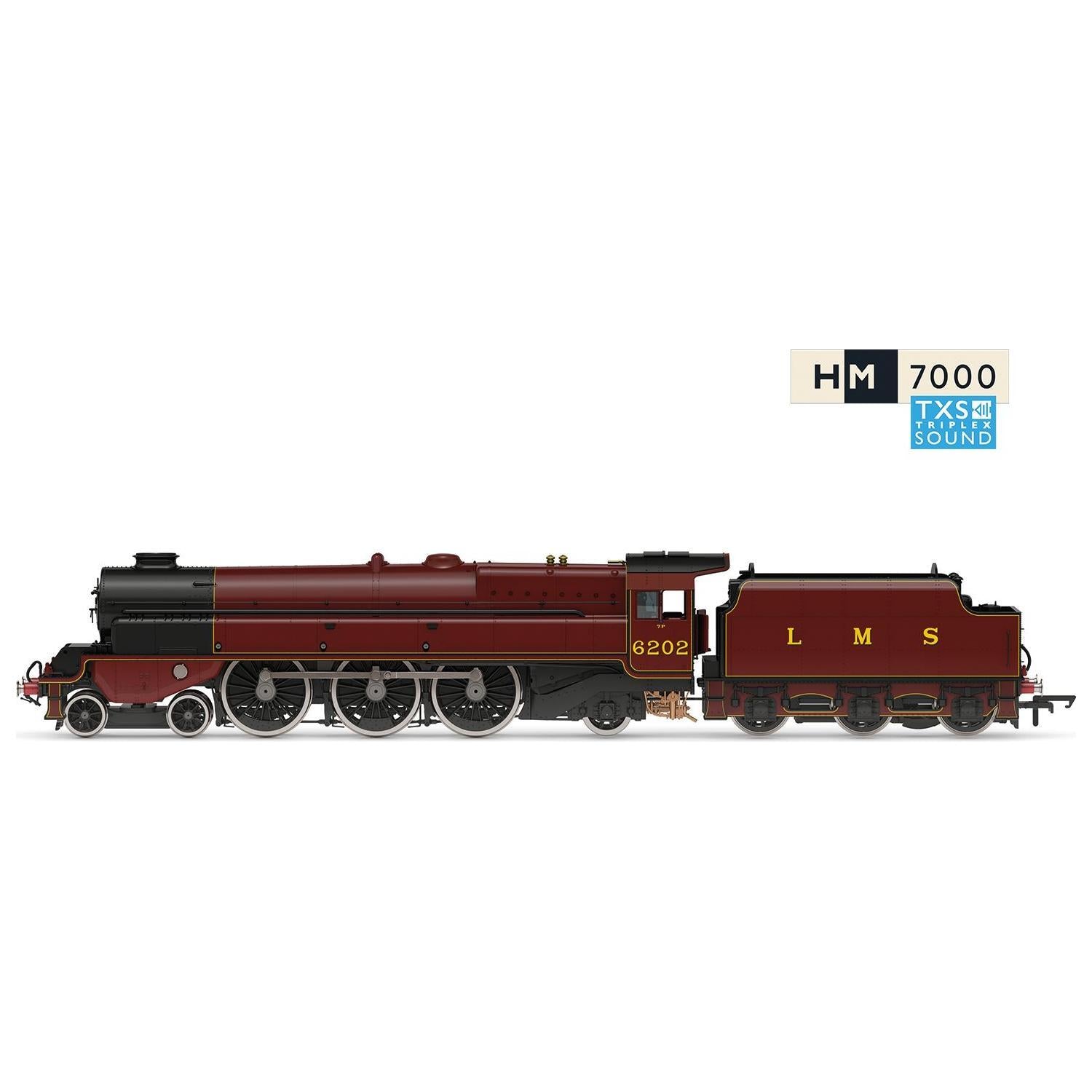 HORNBY OO Princess Royal Class "Turbomotive" 6202 (DCC Sound Fitted)