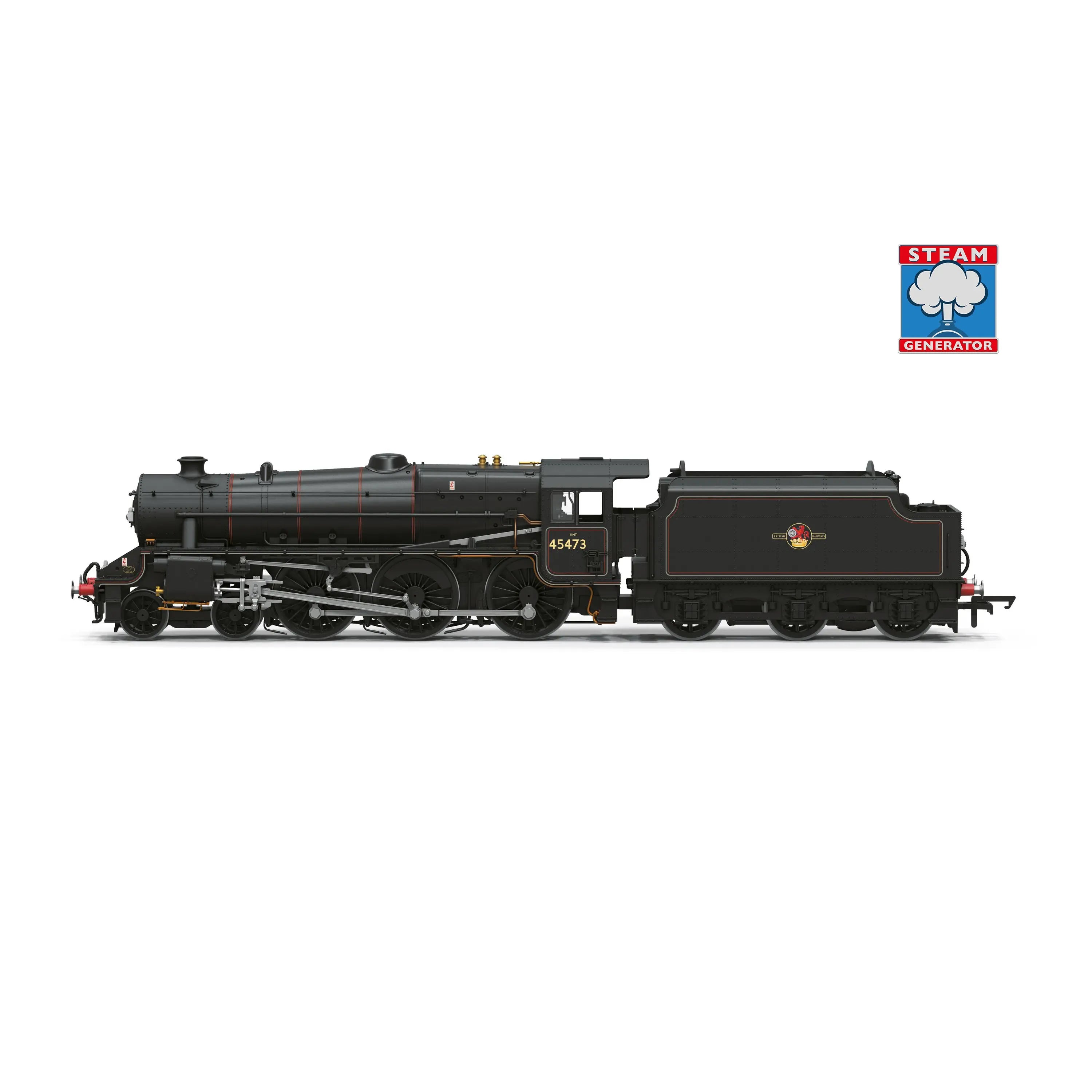 HORNBY OO BR (Late) - Stanier 5MT - 'Black 5' - 45473 (With Steam Generator)