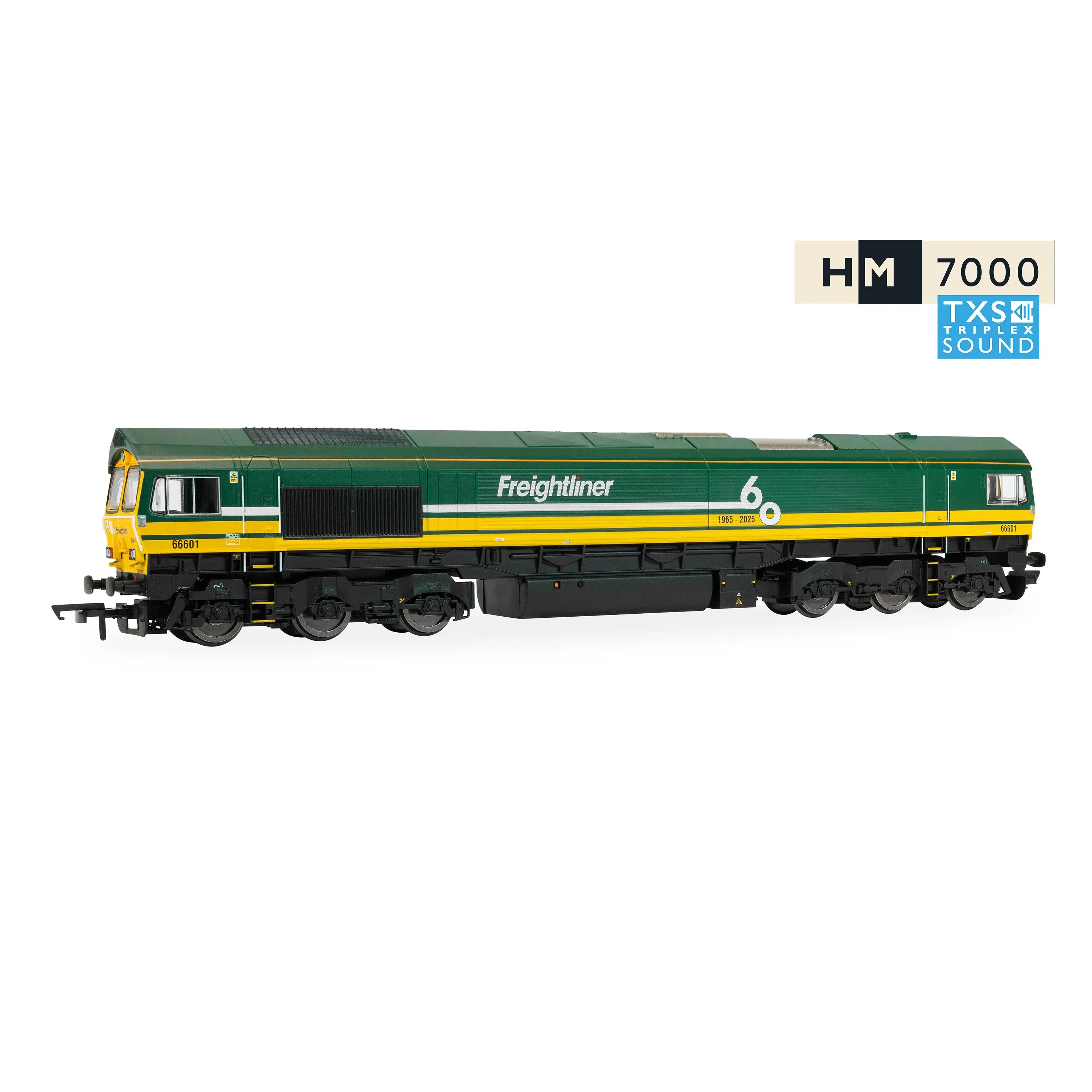 HORNBY OO RailRoad: Freightliner Class 66 - 'Freightliner 60' - 66601 (DCC Sound Fitted)