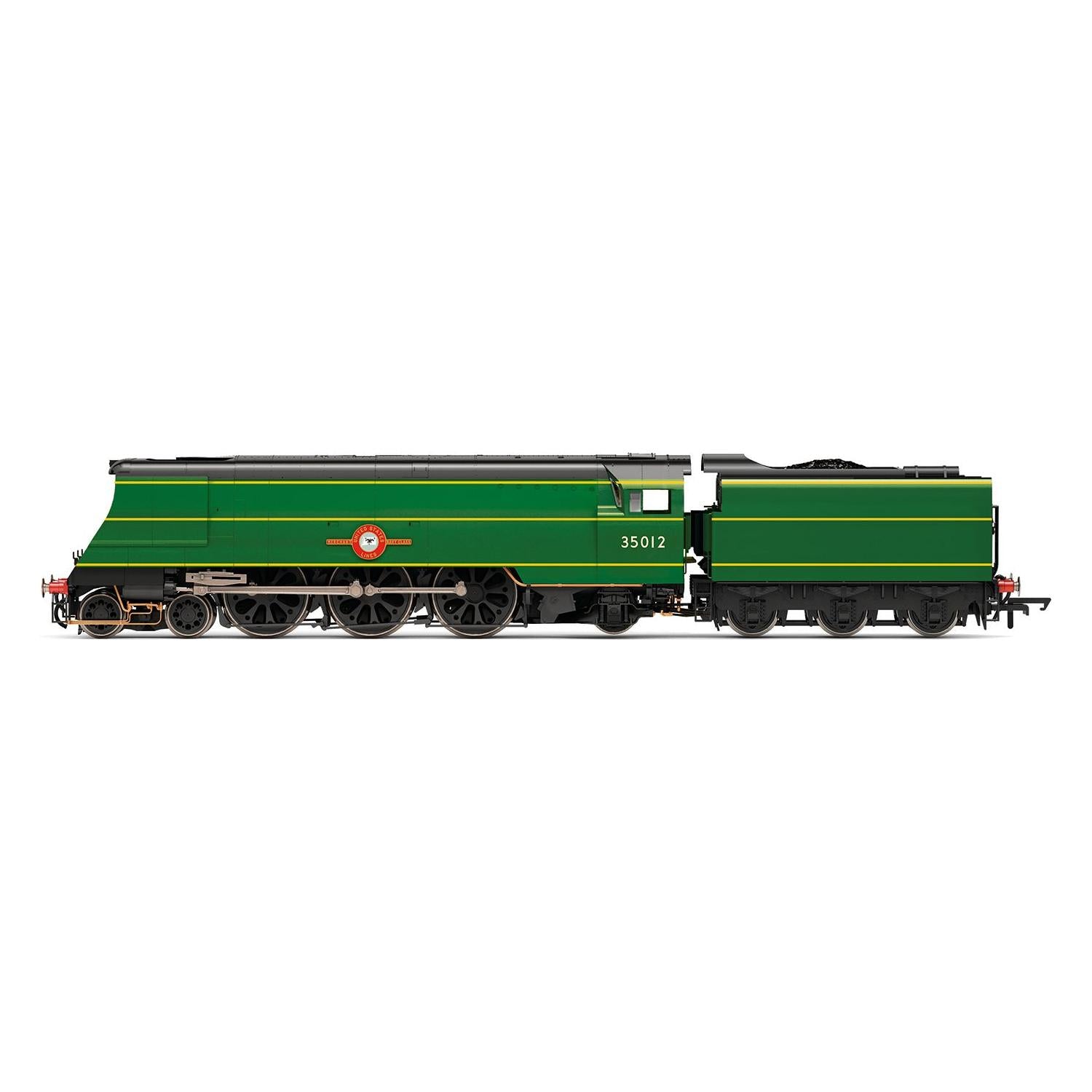 HORNBY OO BR, Merchant Navy Class, 4-6-2, 35012 'United States Lines' - Era 4