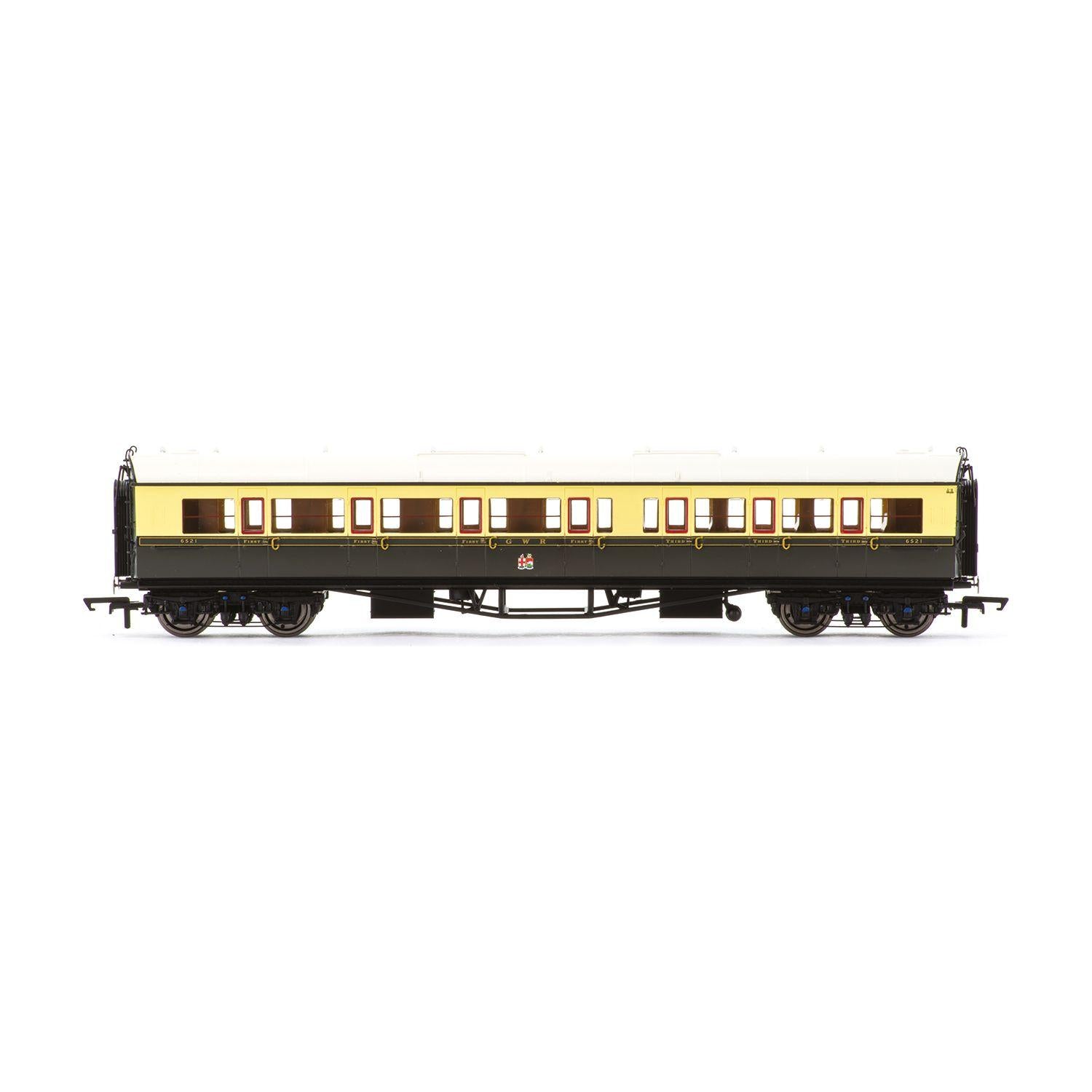 HORNBY OO GWR Collet Coaches Corridor Composite LH 6521