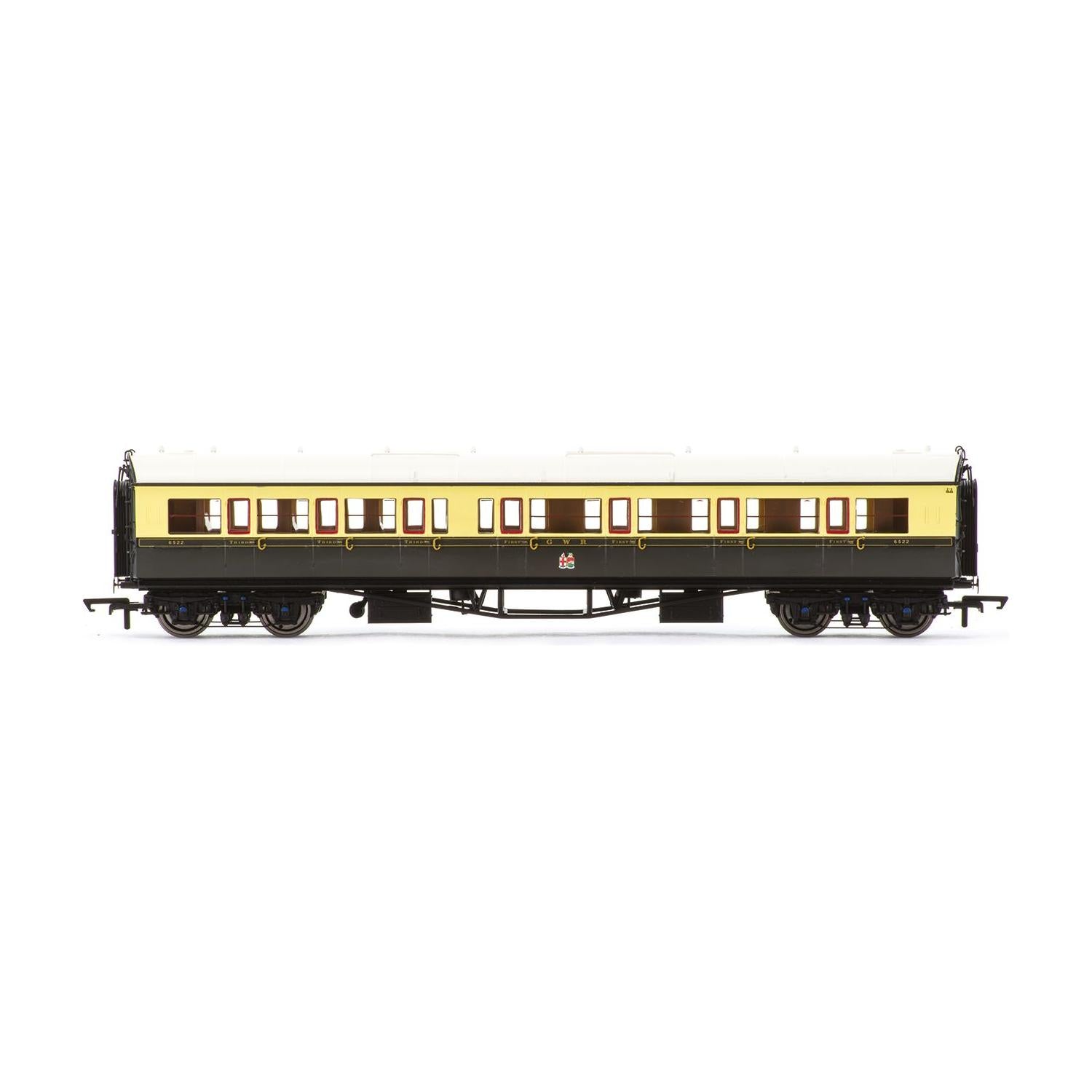 HORNBY OO GWR Collet Coaches Corridor Composite RH 6522