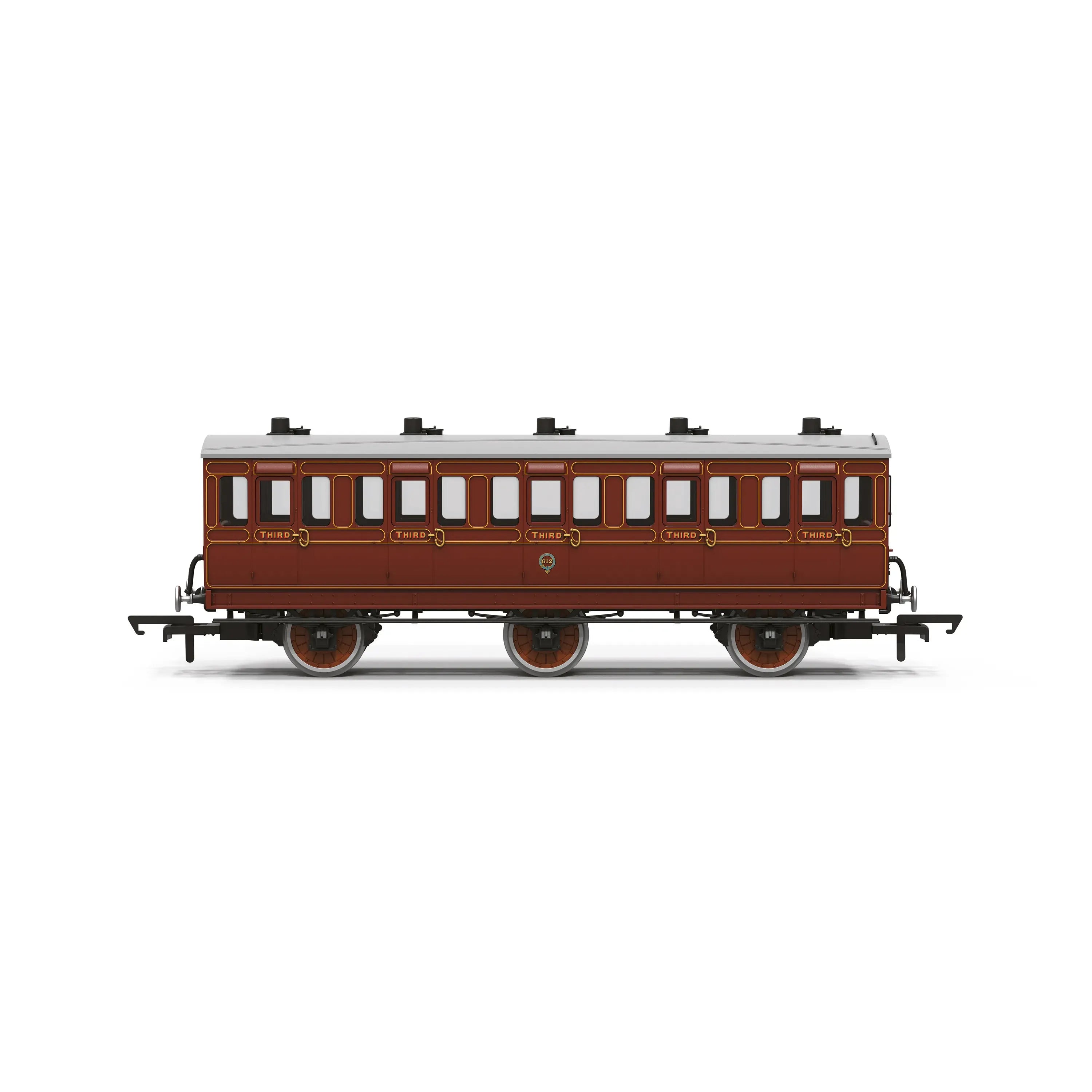 HORNBY OO LB&SCR 6 wheel third class coach 612