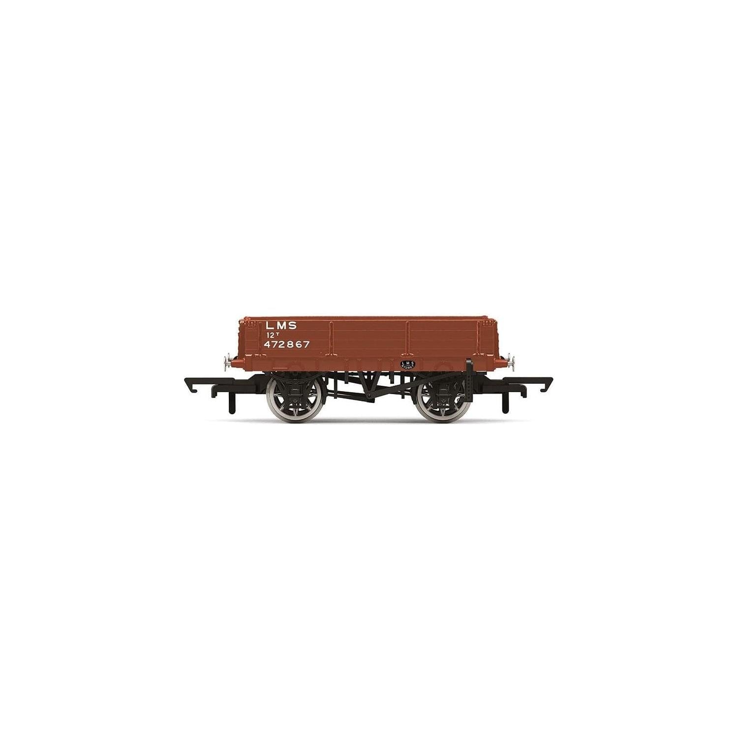 HORNBY OO 3 Plank Wagon, LMS - Era 3