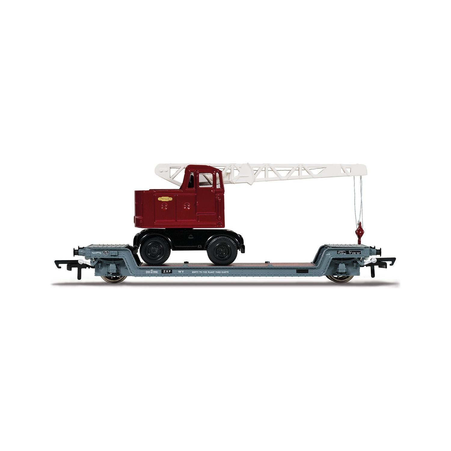 HORNBY OO GWR, LORIOT Y MACHINERY TRUCK WITH LOAD NO. 2 - ERA 3