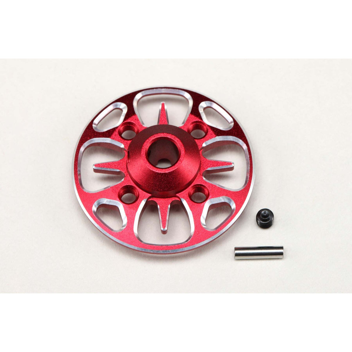 YOKOMO Alum. L.W. Spur Gear Hub (Red)