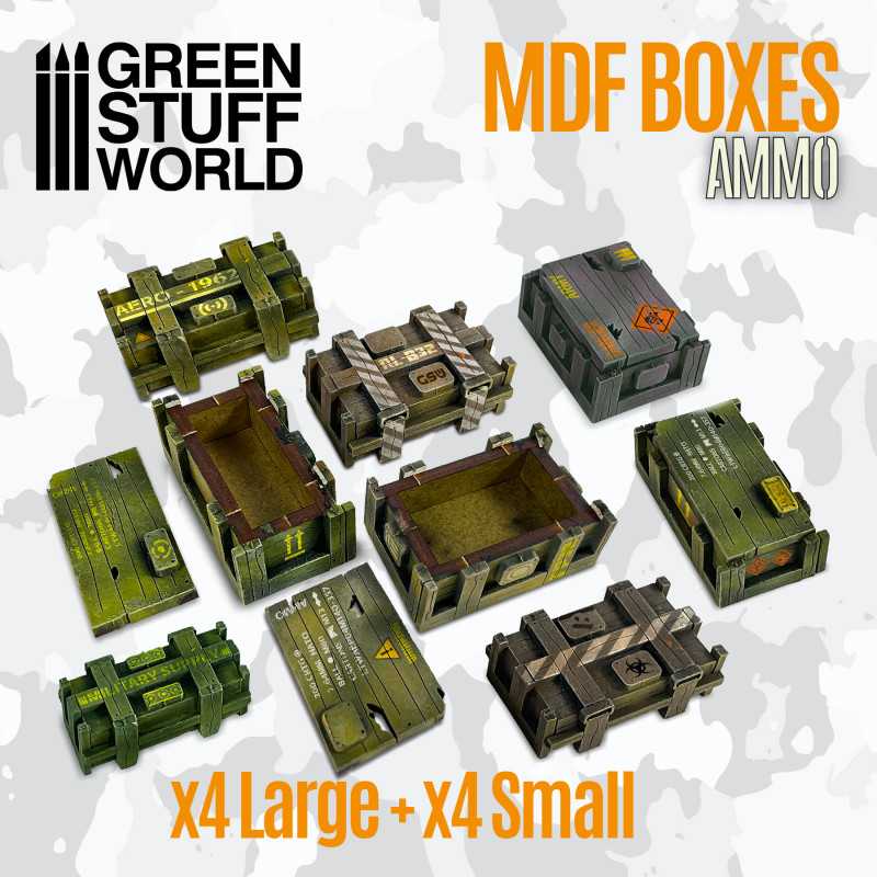 GREEN STUFF WORLD Rectangular wooden MDF boxes