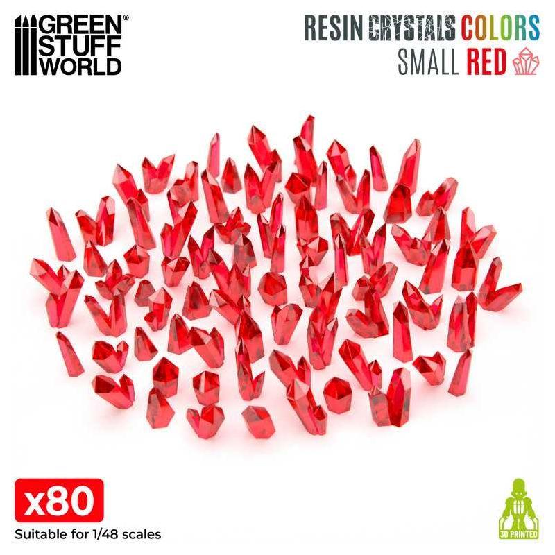 GREEN STUFF WORLD RED Resin Crystals - Small