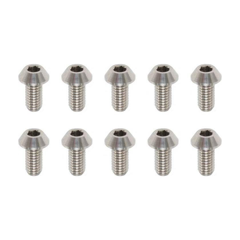 YOKOMO High Precision Machined Titanium Button Head Socket Screw M3x6mm (10 pcs.)
