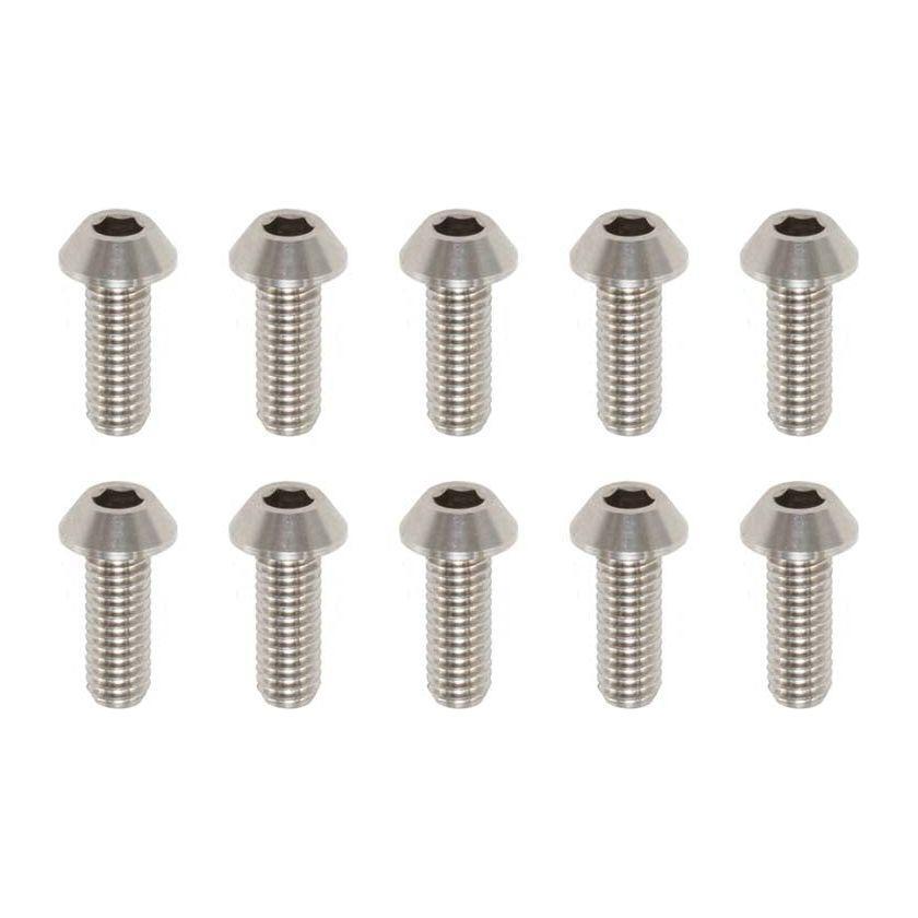 YOKOMO High Precision Machined Titanium Button Head Socket Screw M3x8mm (10 pcs.)