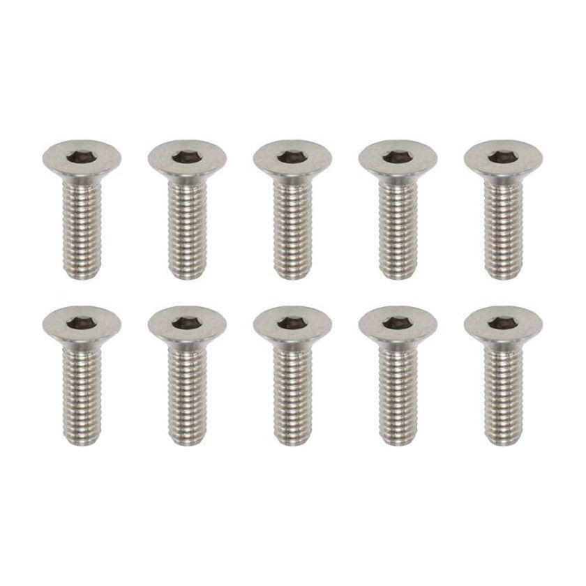 YOKOMO High precision cutting titanium flat head socket screw M3×10mm (10pcs)