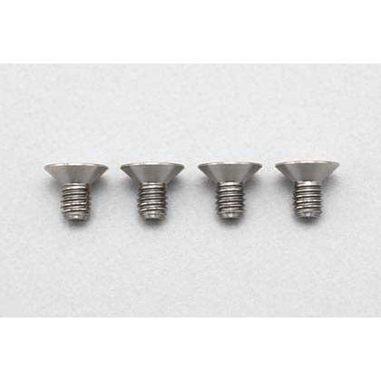 YOKOMO High Precision Cutting Titanium Flat Head Socket Screw M3x5mm (4 pcs.)