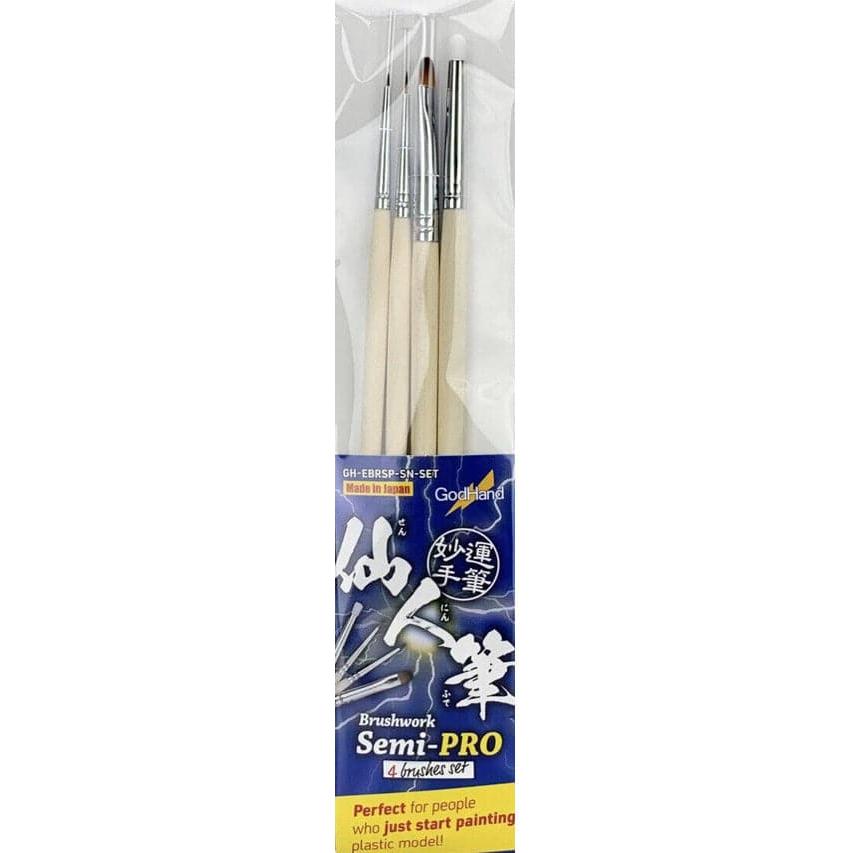 GODHAND Brushwork Semi-Pro 4 Brushes Set