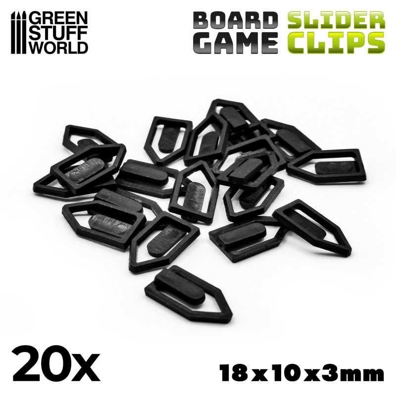 GREEN STUFF WORLD Slider Clips - Black