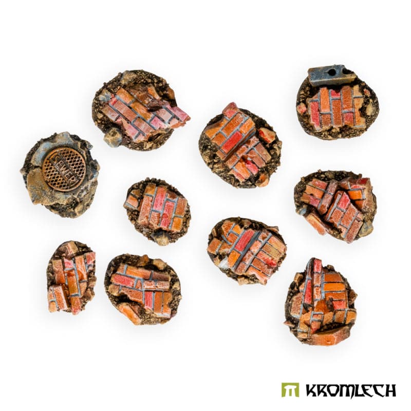 KROMLECH Small Old Town Ruins Basing Kit (10)