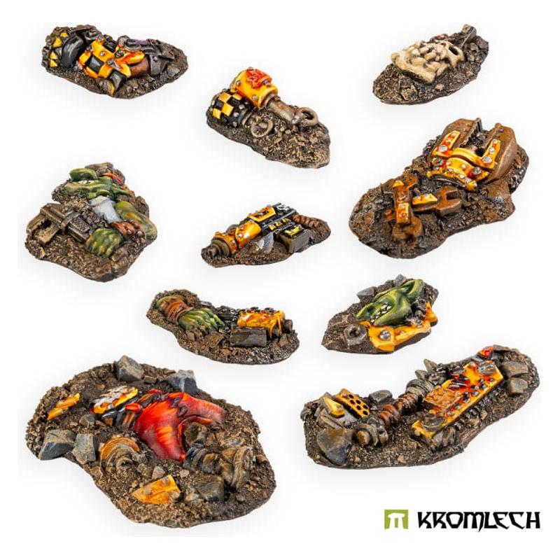 KROMLECH Small Orc Casualties Basing Kit (10)