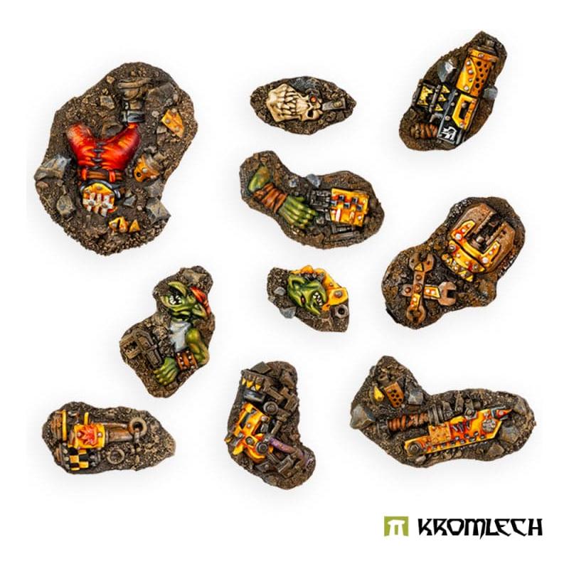 KROMLECH Small Orc Casualties Basing Kit (10)