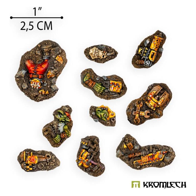 KROMLECH Small Orc Casualties Basing Kit (10)