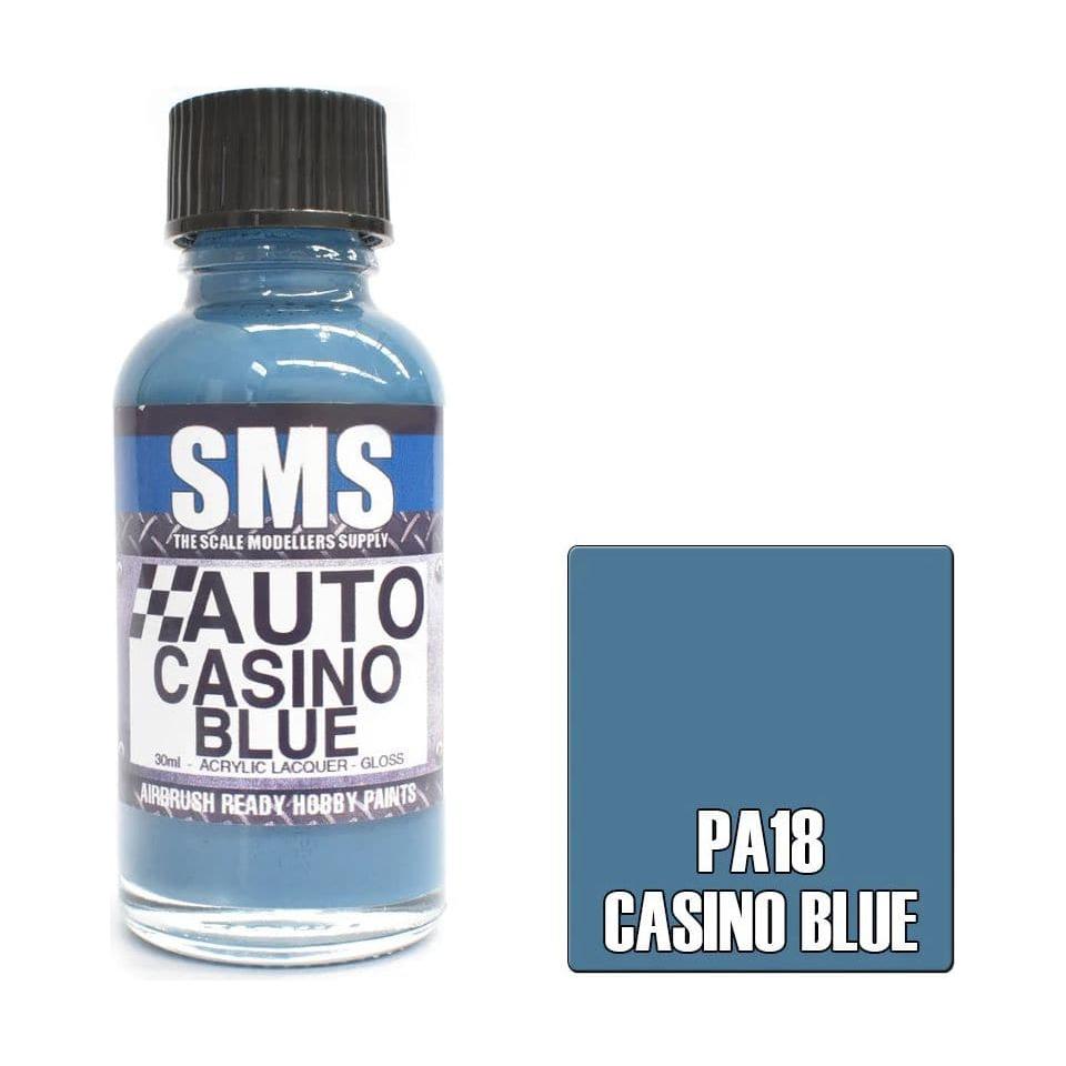 SMS Auto Colour Casino Blue Acrylic Lacquer Gloss 30ml