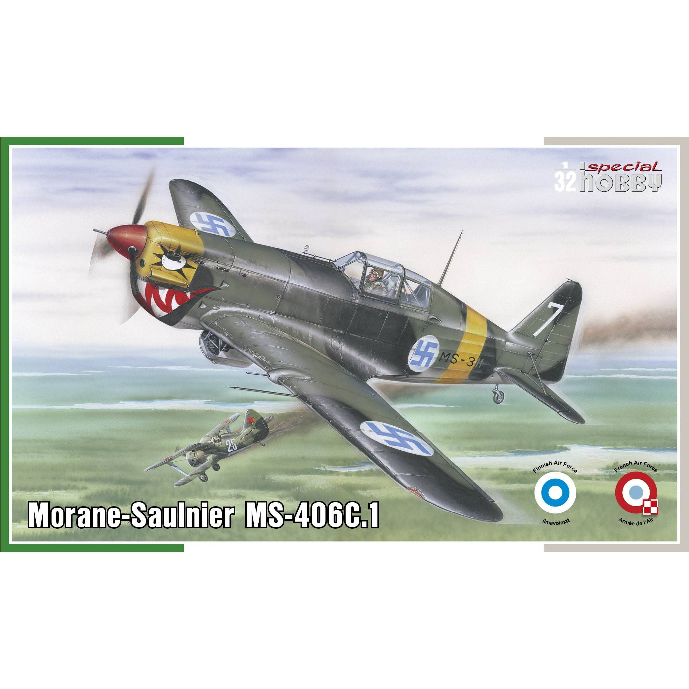 SPECIAL HOBBY 1/32 Morane-Saulnier MS-406C.1 HI-TECH Plastic Model Kit