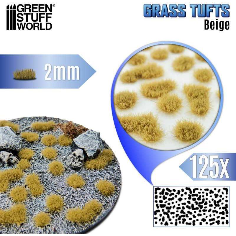 GREEN STUFF WORLD Static Grass Tufts 2 mm - Beige