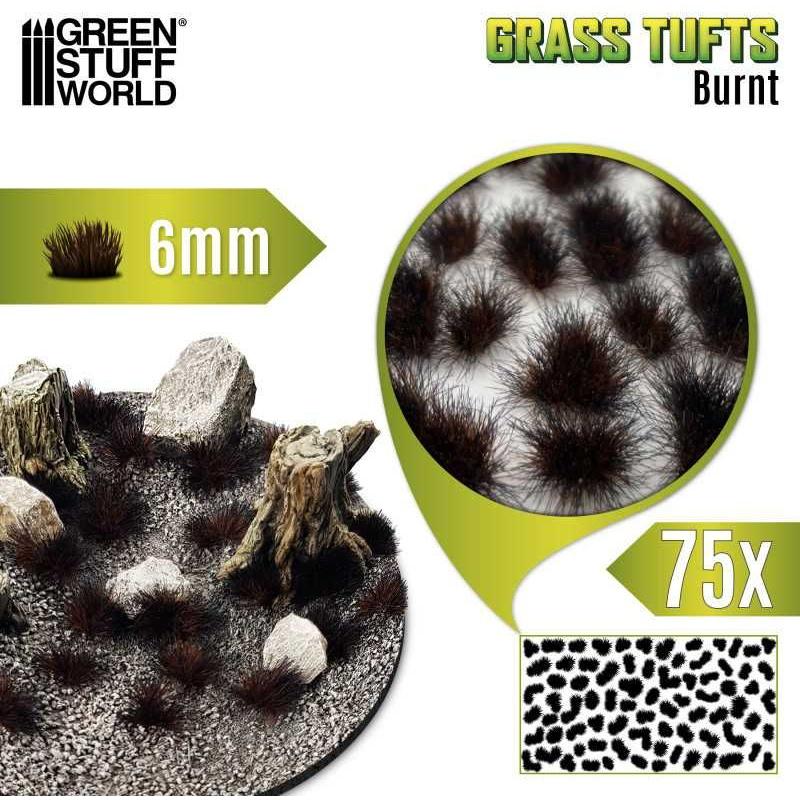 GREEN STUFF WORLD Grass TUFTs XXL 6mm - BURNT