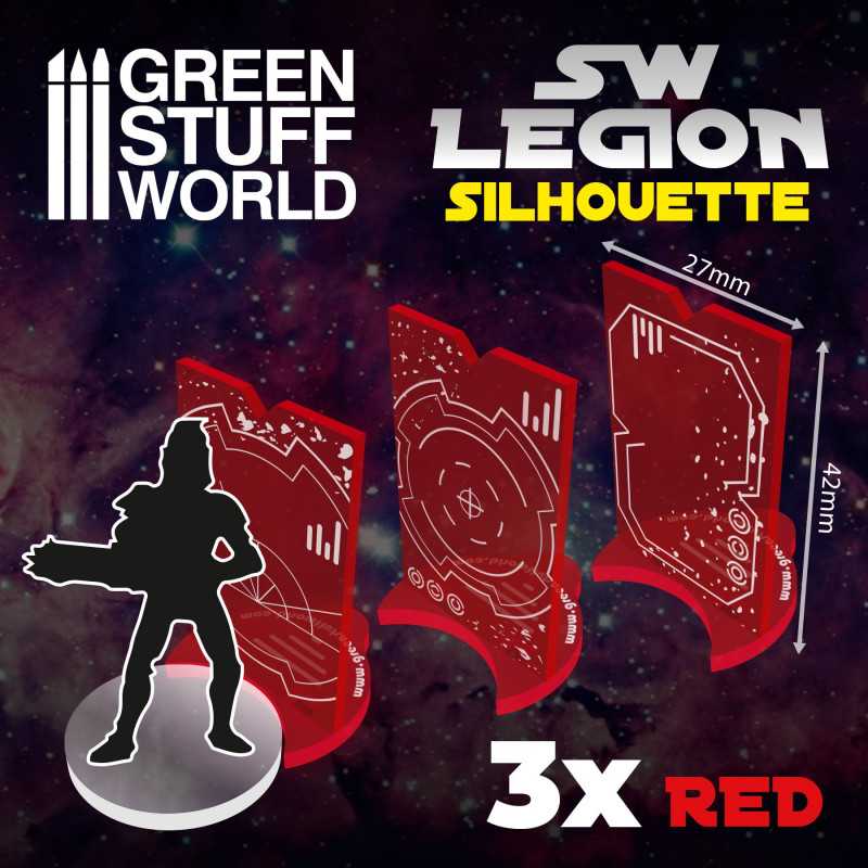 GREEN STUFF WORLD SW Legion Silhouette - Red