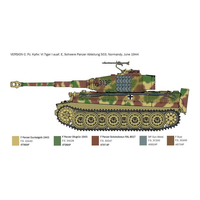ITALERI 1/35 Pz.Kpfw. VI Tiger I Ausf.E D-Day 80th Anniversary