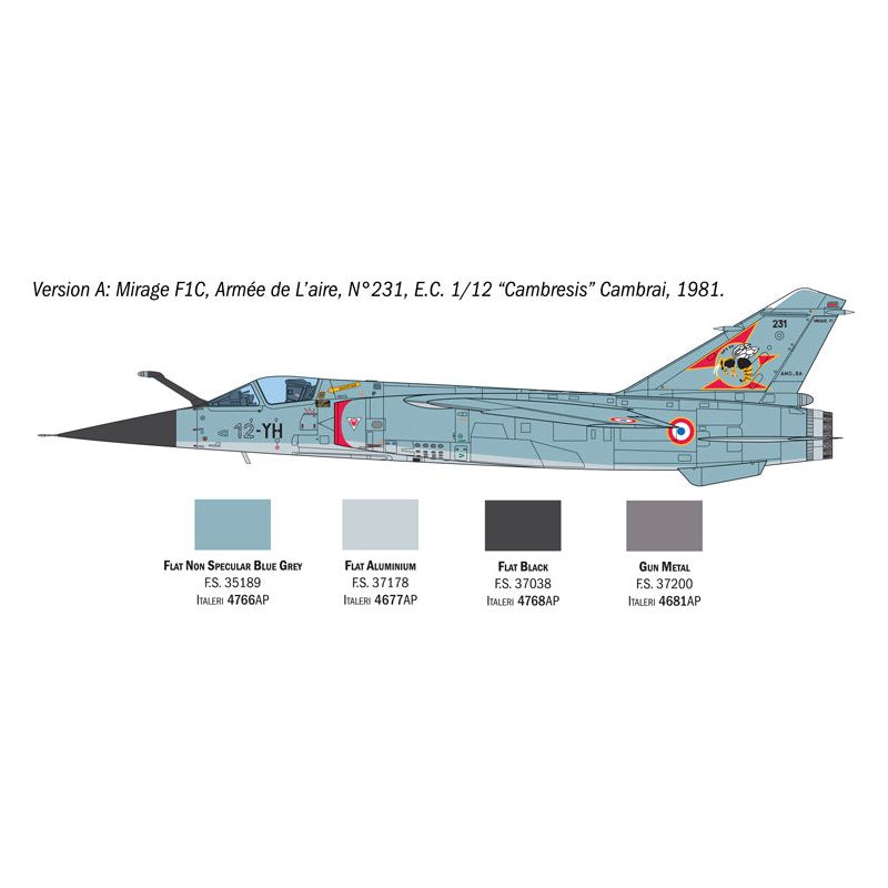 ITALERI Mirage F.1 (Super Decal Sheet)