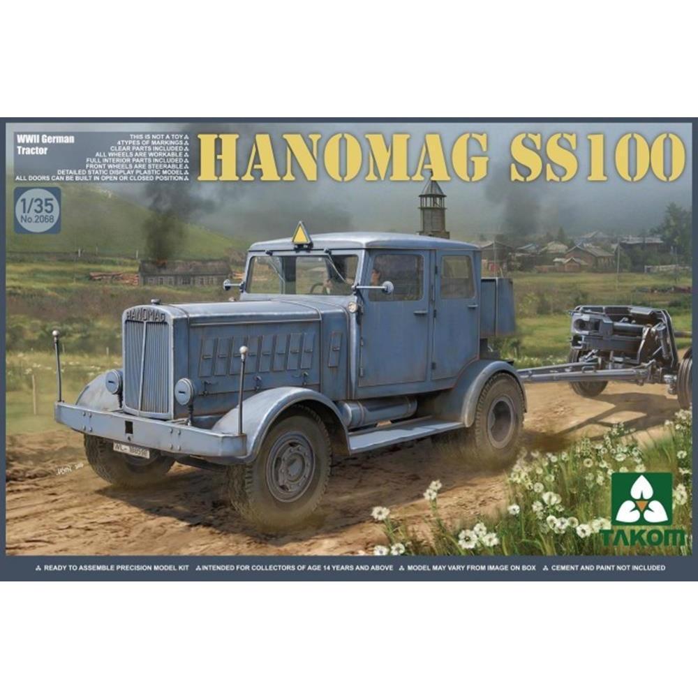 Takom 1/35 WWII German Tractor Hanomag SS100 Plastic Model Kit