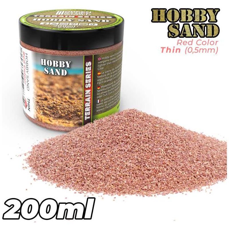 GREEN STUFF WORLD Thin Hobby Sand - Red 200ml