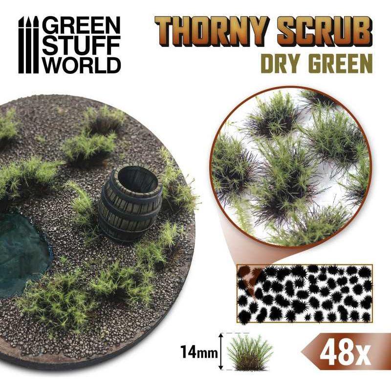 GREEN STUFF WORLD Thorny Scrubs - DRY GREEN
