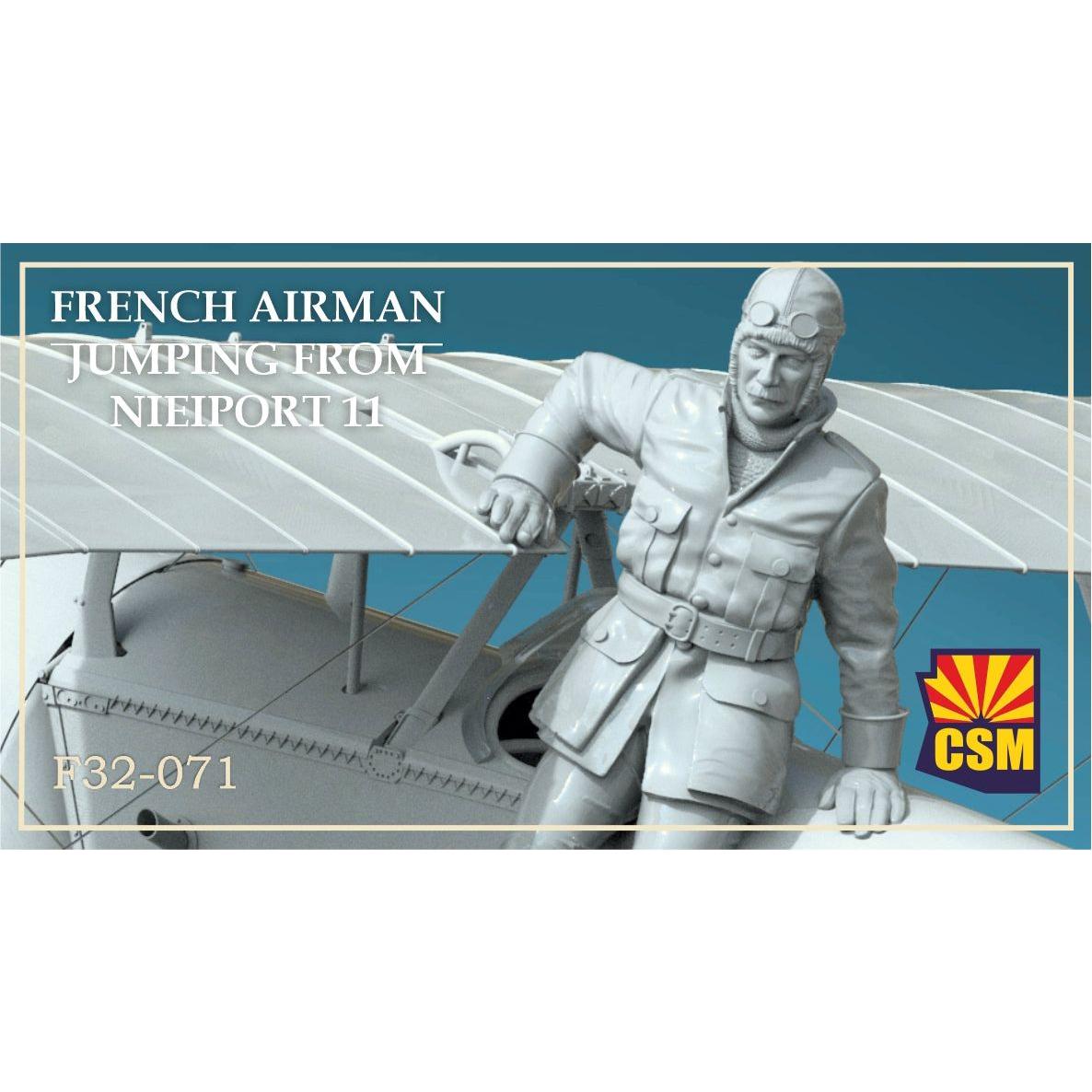 COPPER STATE MODELS French Airman Jumping from His Nieuport
