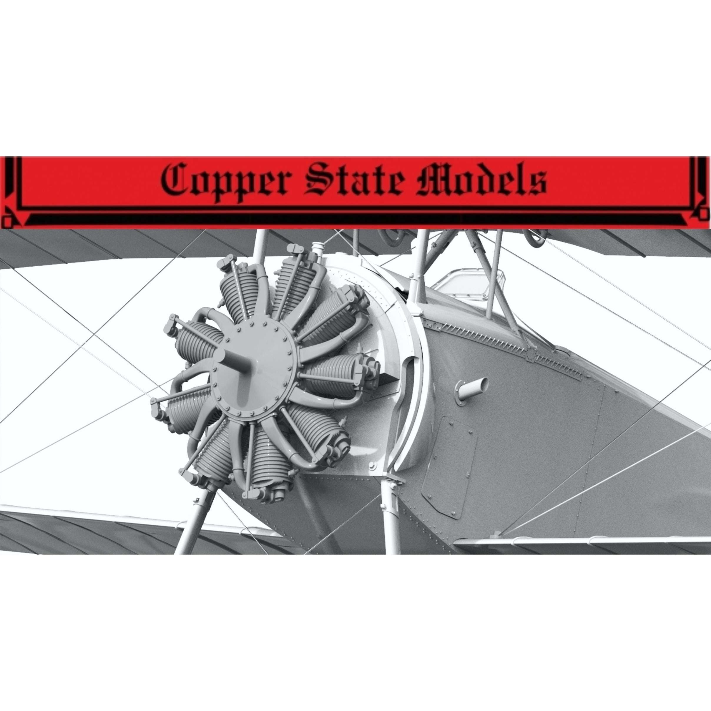 COPPER STATE MODELS Le Rhône 9C 80 hp Aero-Engine