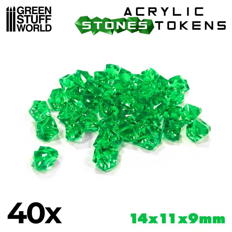 GREEN STUFF WORLD Tokens - Green Warpstones