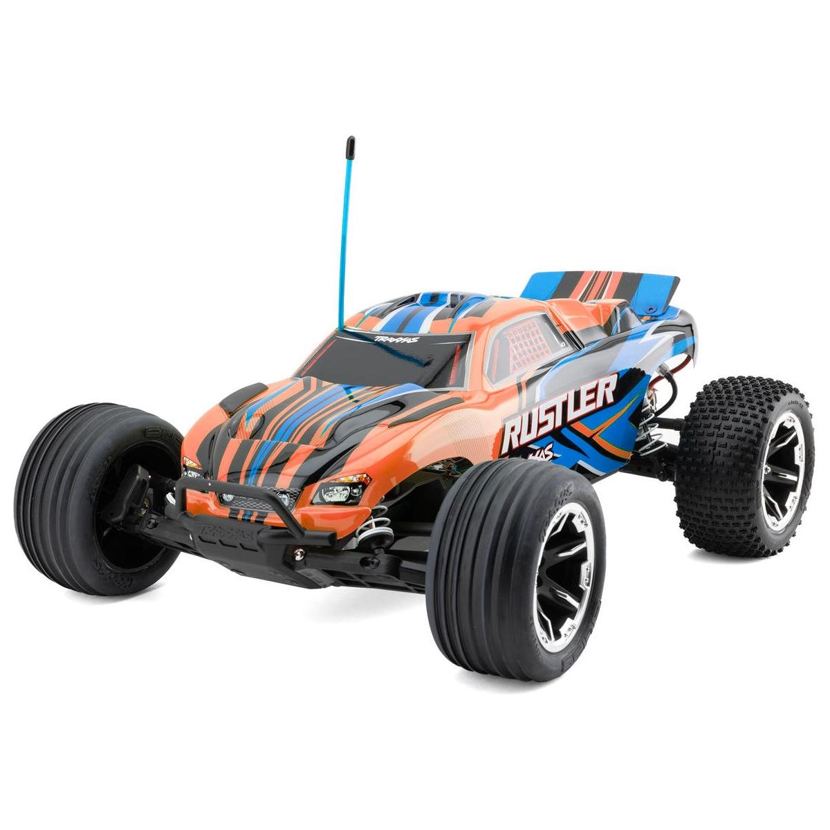TRAXXAS 1/10 Rustler Stadium Truck - ORANGE Brushed