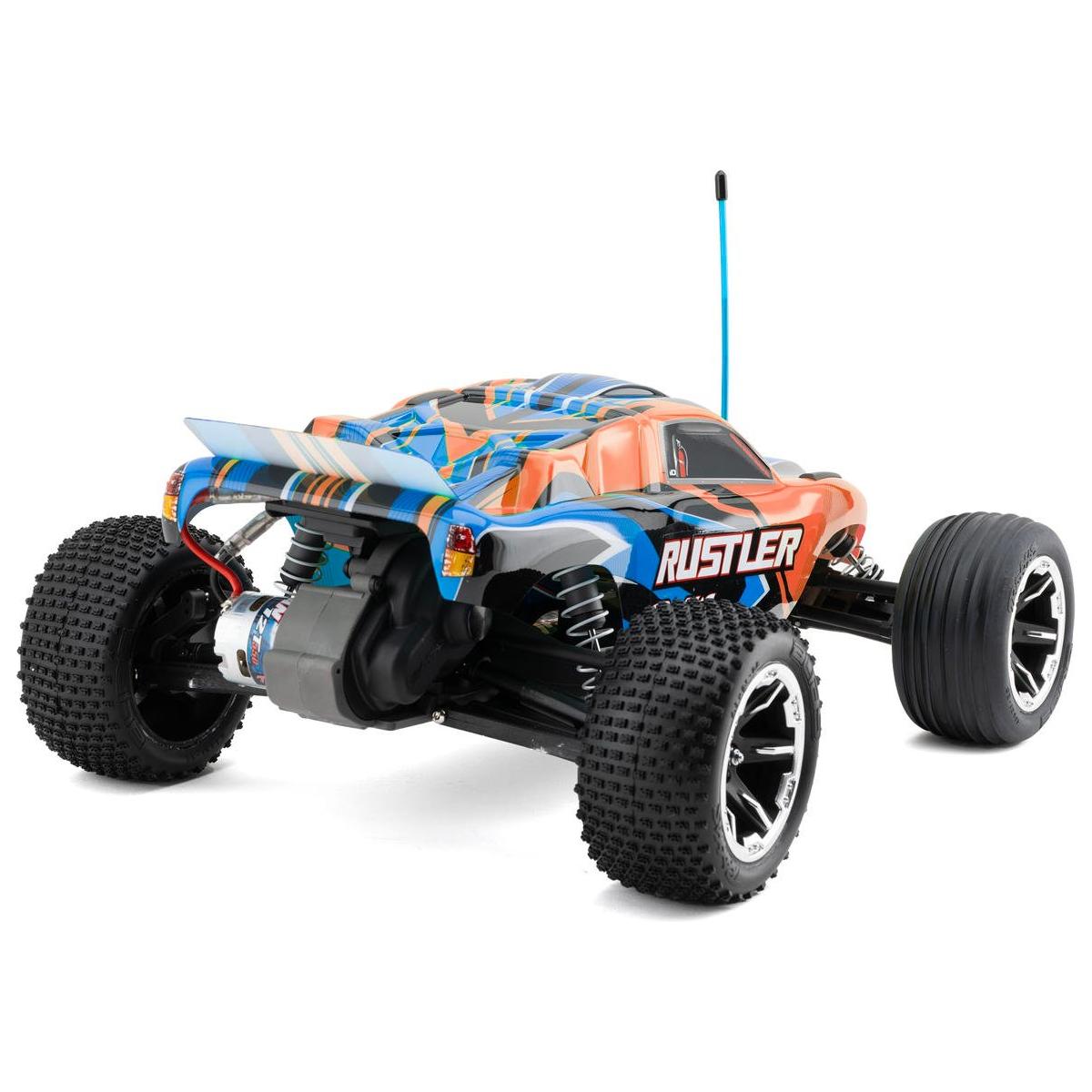 TRAXXAS 1/10 Rustler Stadium Truck - ORANGE Brushed