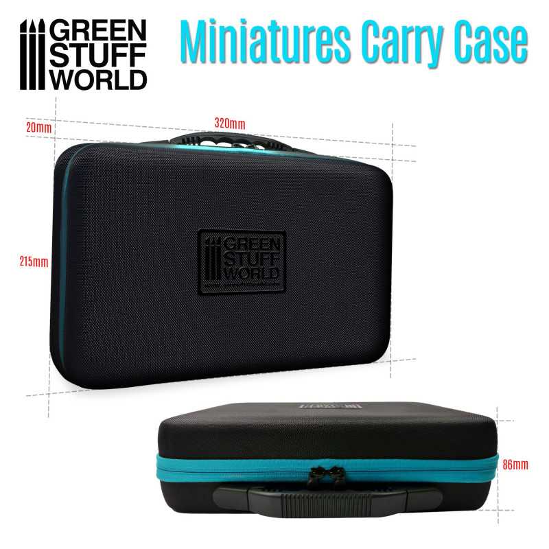 GREEN STUFF WORLD Miniatures Transport Case with Pick and Pluck Foam